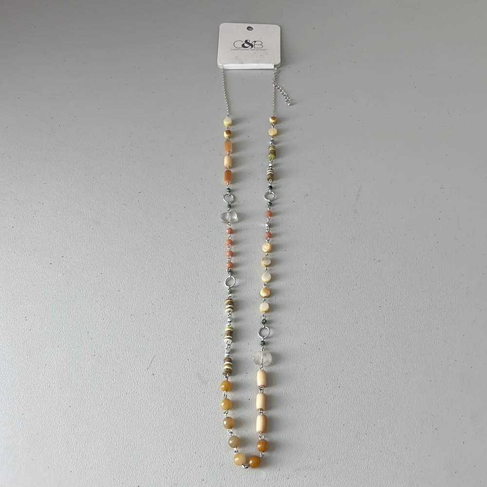 Christopher & Banks Earth Tones Long Necklace - NWT
